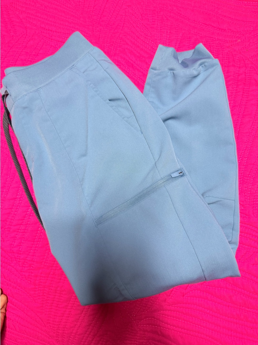 Light Blue Casual Jogger Pants